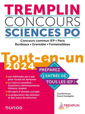 cover image of Tremplin Concours Sciences Po Tout-en-un 2024